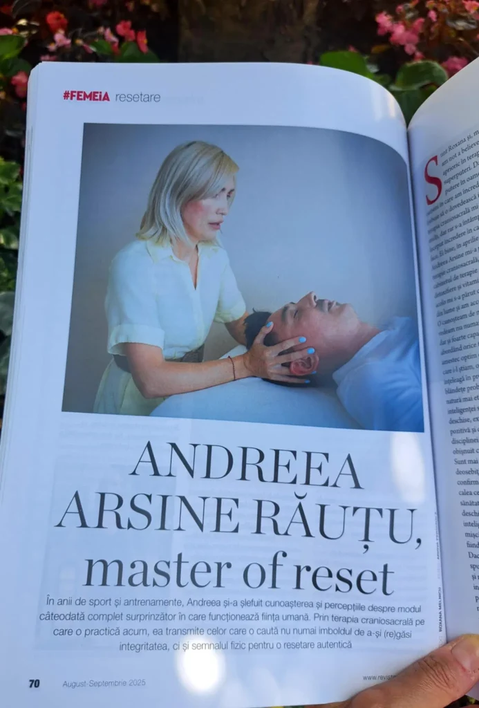 Revista FEMEIA 2025 sept, importanta reglarii si Terapia Craniosacrala – echipa ResetZone