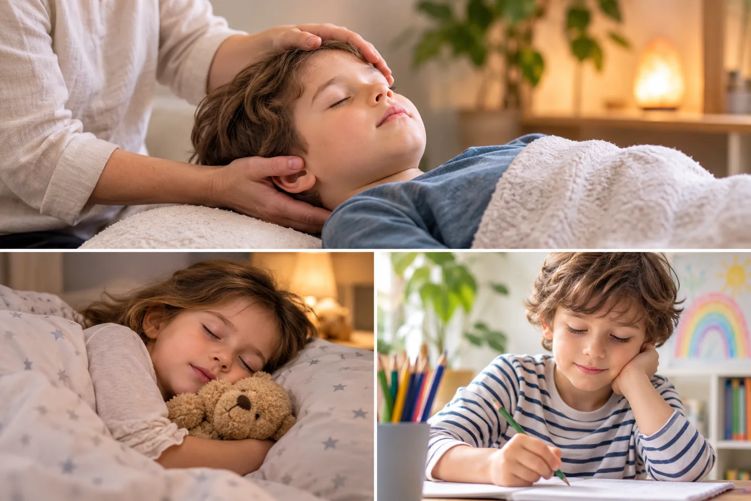 Terapia craniosacrală pentru copii: somn, reglare și concentrare – ilustrație
